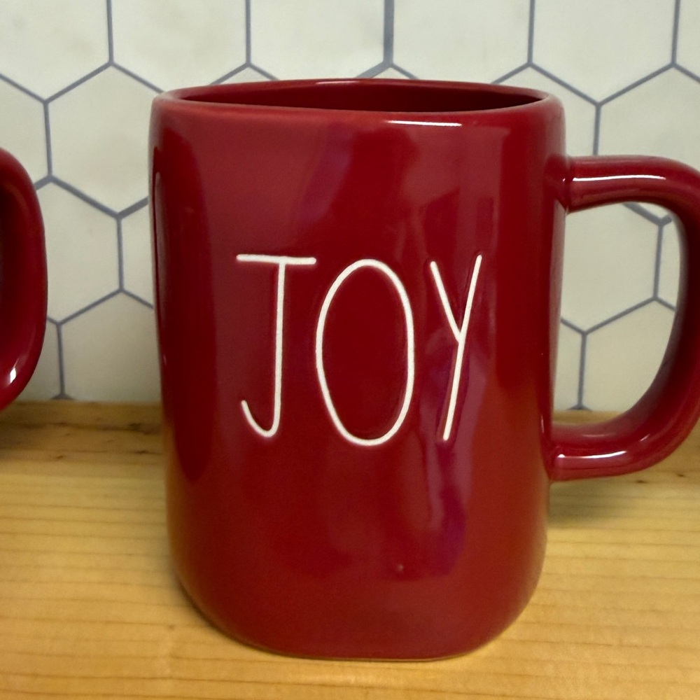 Red JOY Rae Dunn Mug - Christmas Mug